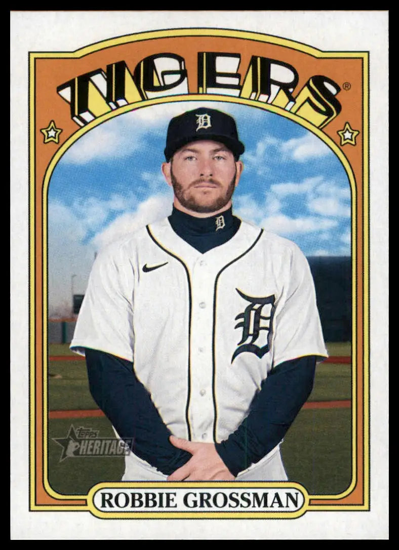 2021 Topps Heritage Robbie Grossman 635 Detroit Tigers NM