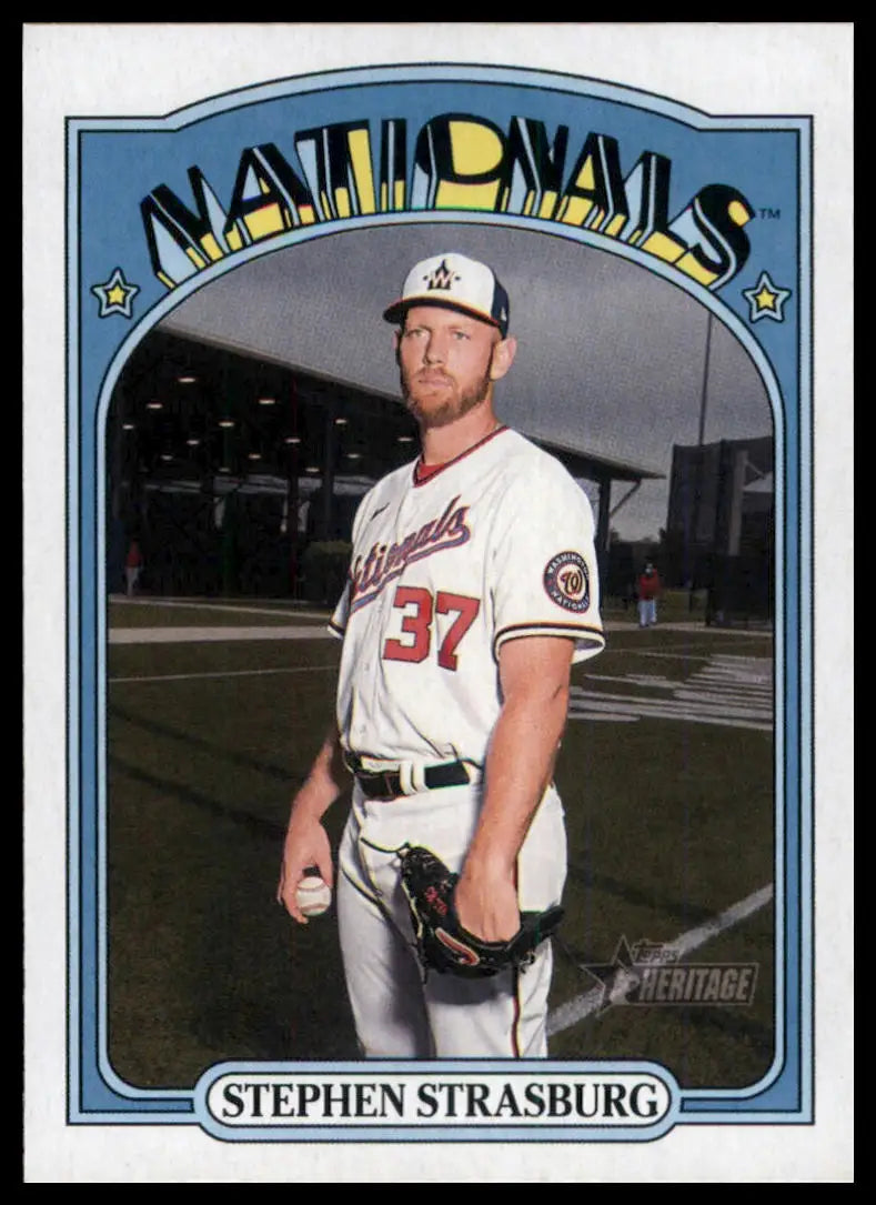 2021 Topps Heritage Stephen Strasburg 621 Washington Nationals NM
