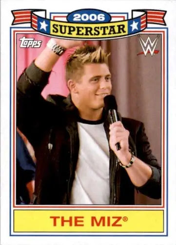 Original gloss of The Miz wrestling card from 2021 Topps Heritage Simply Sandoval Sports Cards