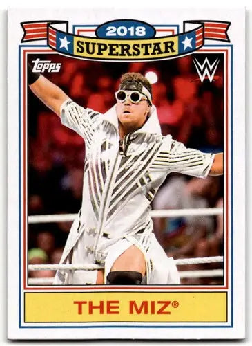 The Miz wrestling card from 2021 Topps Heritage Superstar Tribute with original gloss