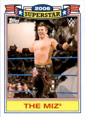 The Miz wrestling card from 2021 Topps Heritage Superstar Tribute with original gloss