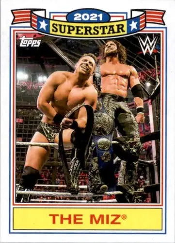 Wrestling trading card from Topps Heritage featuring The Miz as a Two-Time Superstar Tribute