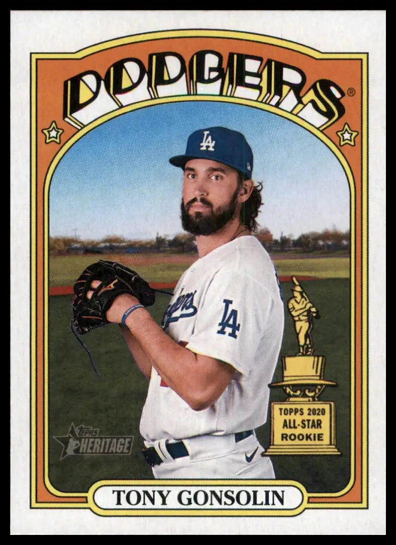 2021 Topps Heritage Tony Gonsolin 676 Los Angeles Dodgers NM