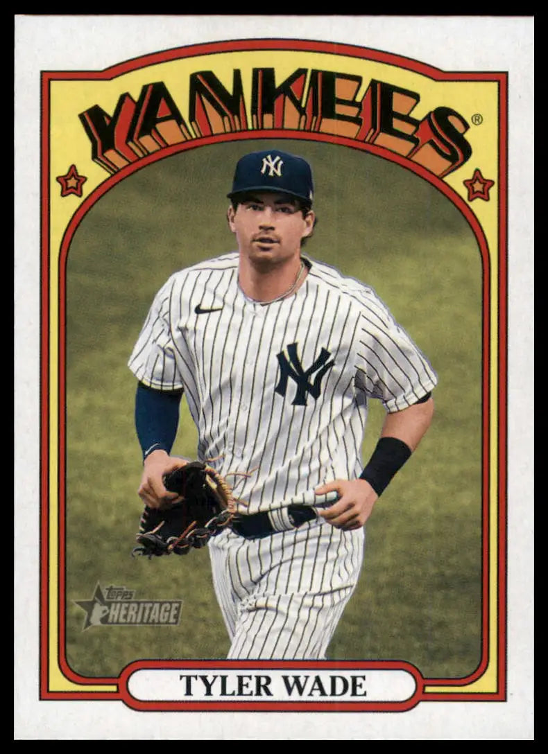 2021 Topps Heritage Tyler Wade 534 New York Yankees NM - Baseball Card Single