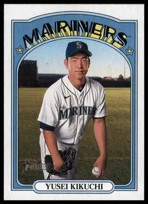 2021 Topps Heritage Yusei Kikuchi 557 Seattle Mariners NM - Baseball Card Single
