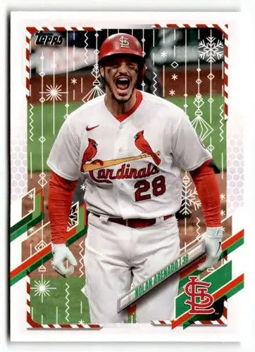 2021 Topps Holiday #HW12 Nolan Arenado NrMt-Mt ID:50306 - Baseball Card Single