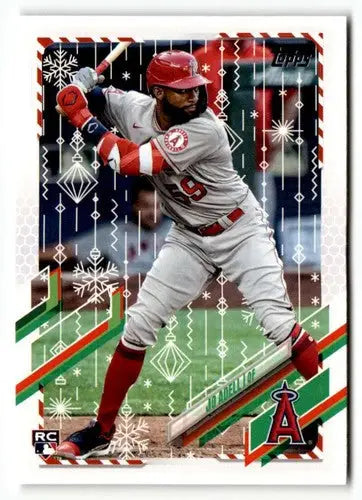 2021 Topps Holiday HW135 Jo Adell baseball card with original gloss