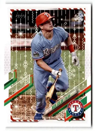 2021 Topps Holiday #HW14 Nick Solak NrMt-Mt ID:50374 - Baseball Card Single
