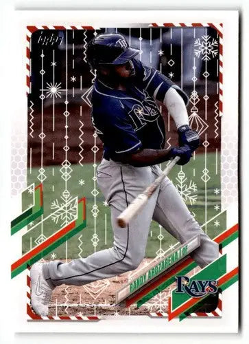 2021 Topps Holiday HW206 Randy Arozarena baseball card NrMt-Mt ID 50345