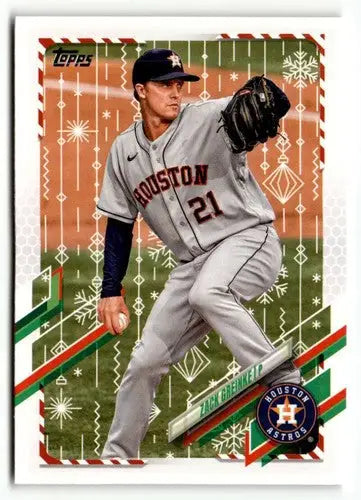 2021 Topps Holiday #HW9 Zack Greinke NrMt-Mt ID:50327 - Baseball Card Single