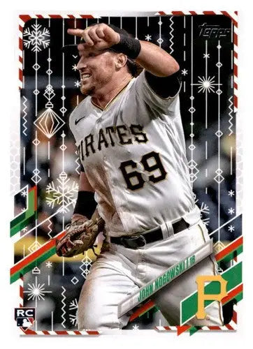 2021 Topps Holiday Mega Box #HW103 John Nogowski NM-MT RC Rookie Pirates - Baseball Card Box