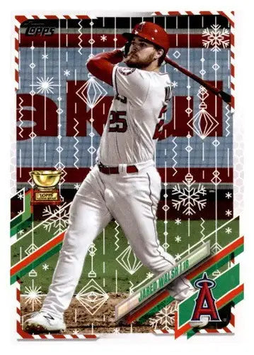 2021 Topps Holiday Mega Box #HW107 Jared Walsh NM-MT Angels - Baseball Card Single