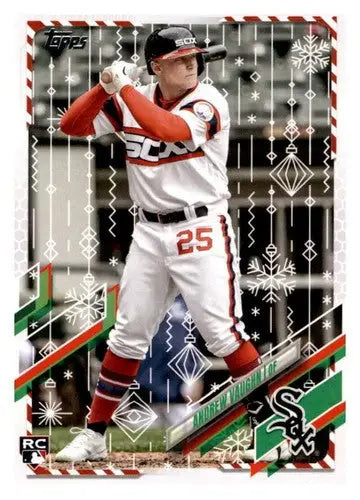 2021 Topps Holiday Mega Box #HW112 Andrew Vaughn NM-MT RC Rookie White Sox - Baseball Card Box