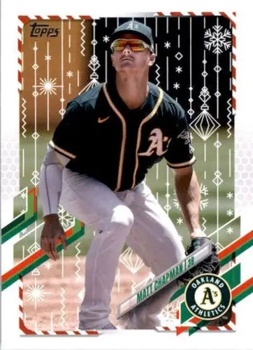 2021 Topps Holiday Mega Box #HW113 Matt Chapman NM-MT Athletics - Baseball Card Box