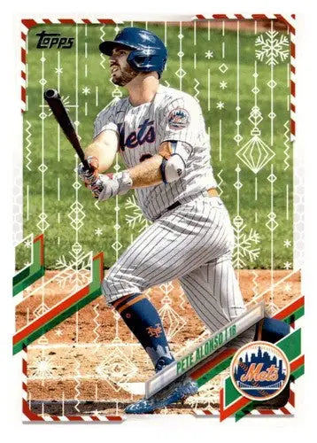 2021 Topps Holiday Mega Box #HW115 Pete Alonso NM-MT Mets - Baseball Card Box