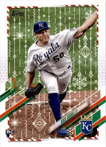 2021 Topps Holiday Mega Box #HW122 Kris Bubic NM-MT RC Rookie Royals - Baseball Card Single
