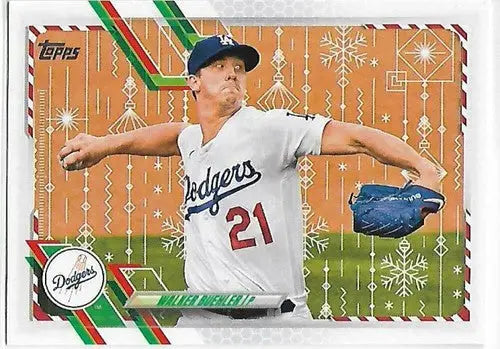 2021 Topps Holiday Mega Box #HW13 Walker Buehler NM-MT Dodgers - Baseball Card Box