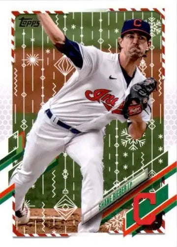 2021 Topps Holiday Mega Box #HW130 Shane Bieber NM-MT Indians - Baseball Card Box