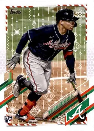 William Contreras baseball card from Topps Holiday Mega Box with original gloss and NM-MT RC
