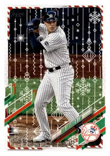 2021 Topps Holiday Mega Box #HW134 Gio Urshela NM-MT Yankees - Baseball Card Box