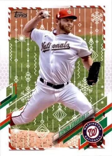2021 Topps Holiday Mega Box #HW142 Stephen Strasburg NM-MT Nationals - Baseball Card Box