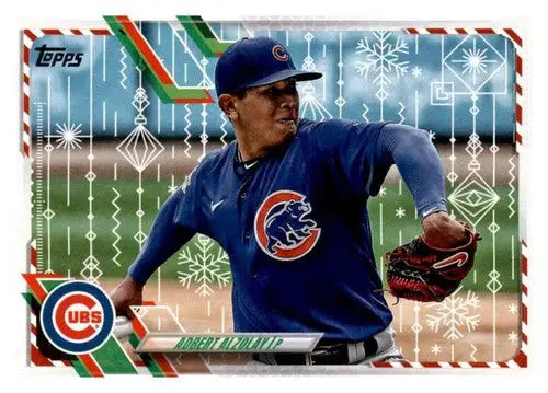Robert Alzolay Jr. baseball card from 2021 Topps Holiday Mega Box, perfect for collectors