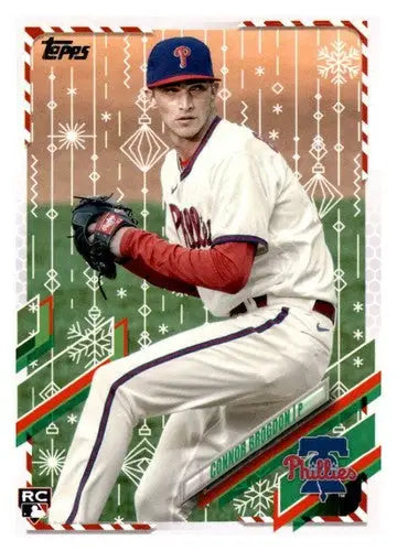 2021 Topps Holiday Mega Box #HW169 Connor Brogdon NM-MT RC Rookie Phillies - Baseball Card Box