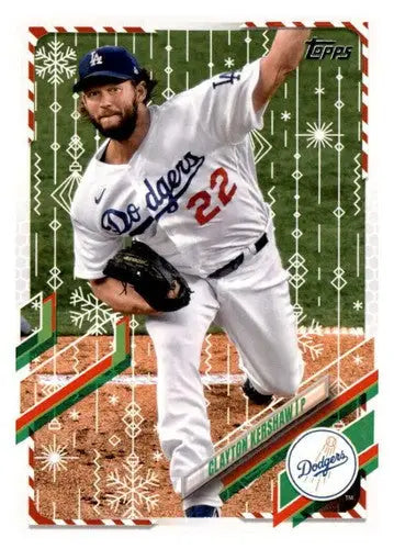2021 Topps Holiday Mega Box #HW180 Clayton Kershaw NM-MT Dodgers - Baseball Card Single