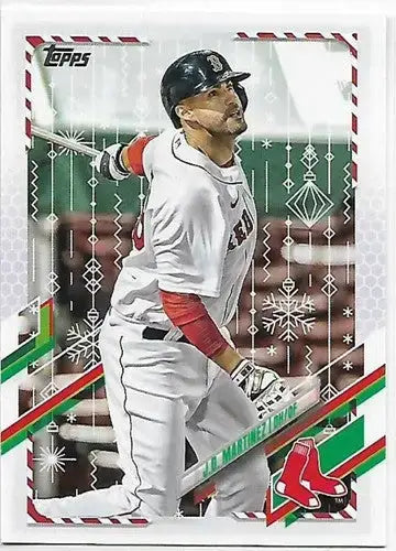 2021 Topps Holiday Mega Box #HW2 J.D. Martinez NM-MT Red Sox - Baseball Card Box