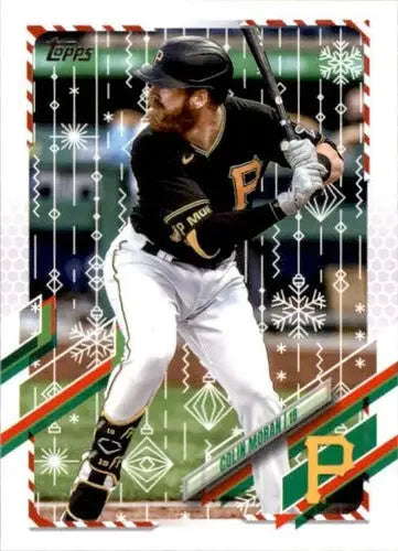 Colin Moran baseball card from 2021 Topps Holiday Mega Box showcasing original gloss