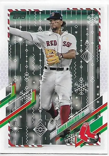 2021 Topps Holiday Mega Box #HW36 Xander Bogaerts NM-MT Red Sox - Baseball Card Box