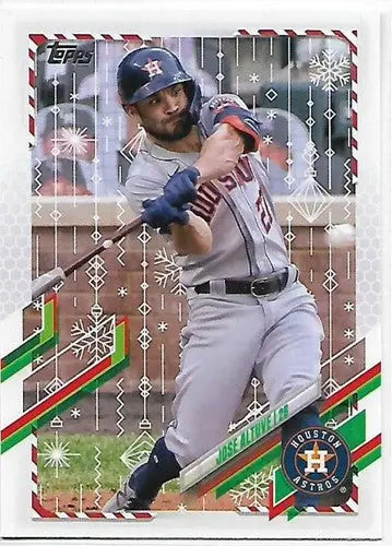2021 Topps Holiday Mega Box #HW37 Jose Altuve NM-MT Astros - Baseball Card Box