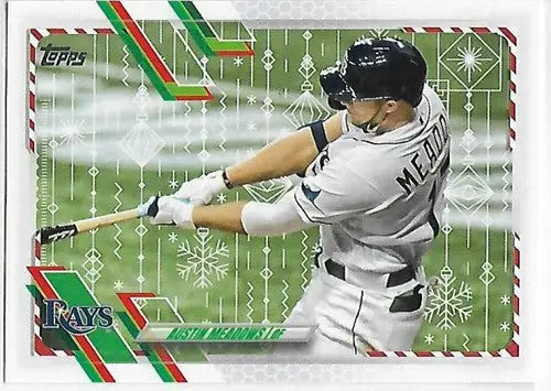 2021 Topps Holiday Mega Box #HW43 Austin Meadows NM-MT Rays - Baseball Card Single