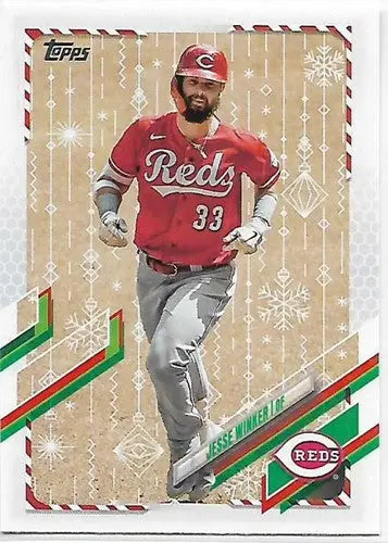 2021 Topps Holiday Mega Box #HW44 Jesse Winker NM-MT Reds - Baseball Card Box