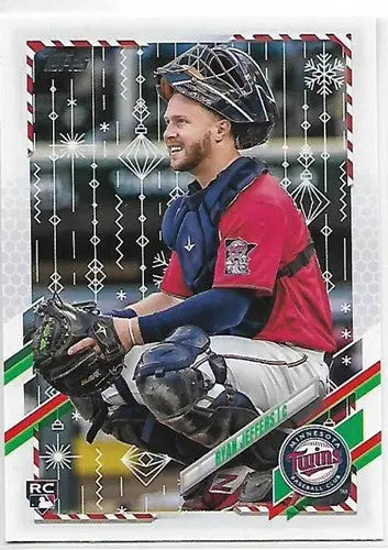 2021 Topps Holiday Mega Box #HW47 Ryan Jeffers NM-MT RC Rookie Twins - Baseball Card Box