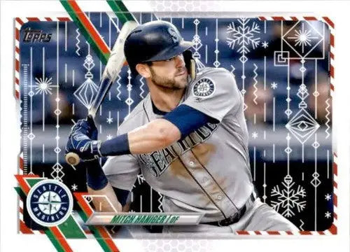 2021 Topps Holiday Mega Box #HW54 Mitch Haniger NM-MT Mariners - Baseball Card Box