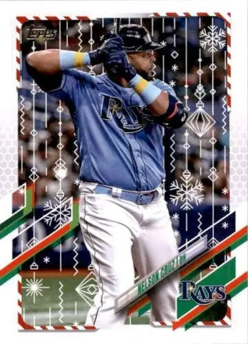 2021 Topps Holiday Mega Box #HW58 Nelson Cruz NM-MT Rays - Baseball Card Box