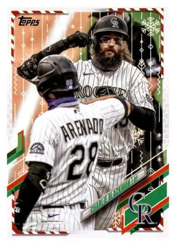 2021 Topps Holiday Mega Box #HW63 Charlie Blackmon NM-MT Rockies - Baseball Card Box