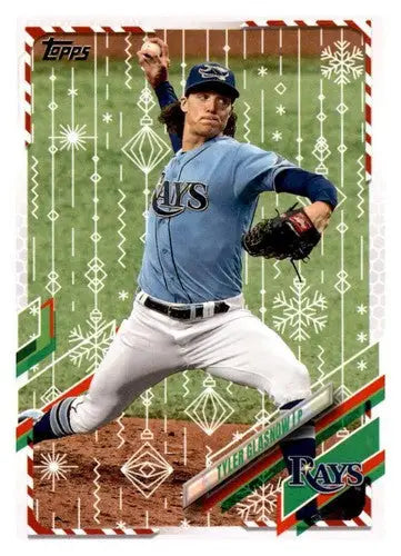 2021 Topps Holiday Mega Box #HW64 Tyler Glasnow NM-MT Rays - Baseball Card Box