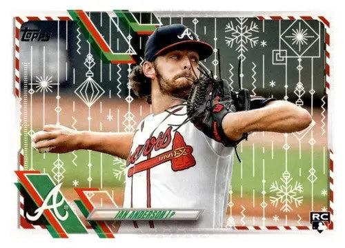 2021 Topps Holiday Mega Box #HW68 Ian Anderson NM-MT RC Rookie Braves - Baseball Card Box