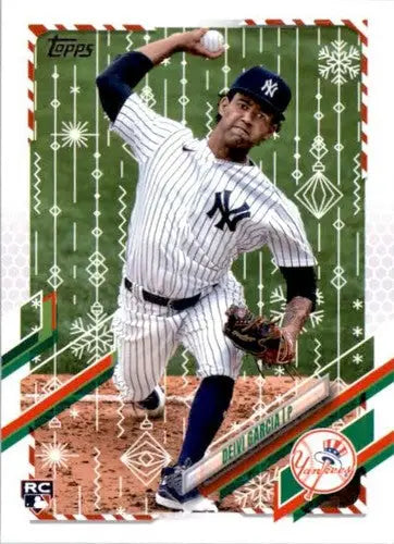 2021 Topps Holiday Mega Box #HW77 Deivi Garcia NM-MT RC Rookie Yankees - Baseball Card Single