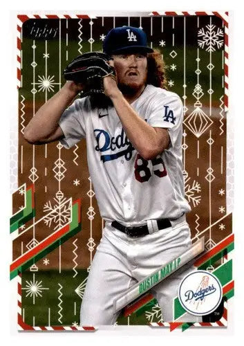 2021 Topps Holiday Mega Box #HW81 Dustin May NM-MT Dodgers - Baseball Card Box