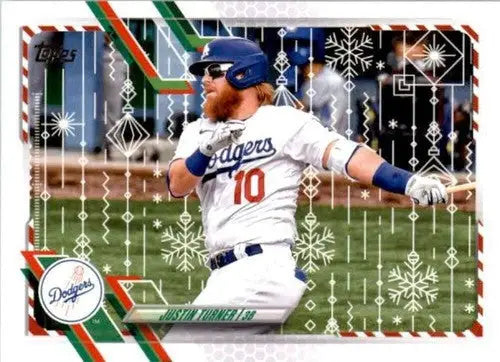 2021 Topps Holiday Mega Box #HW82 Justin Turner NM-MT Dodgers - Baseball Card Box