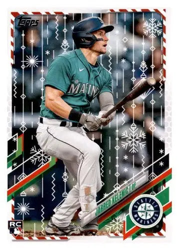 2021 Topps Holiday Mega Box #HW86 Jarred Kelenic NM-MT RC Rookie Mariners - Baseball Card Box