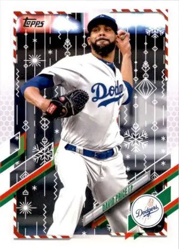 2021 Topps Holiday Mega Box #HW89 David Price NM-MT Dodgers - Baseball Card Box