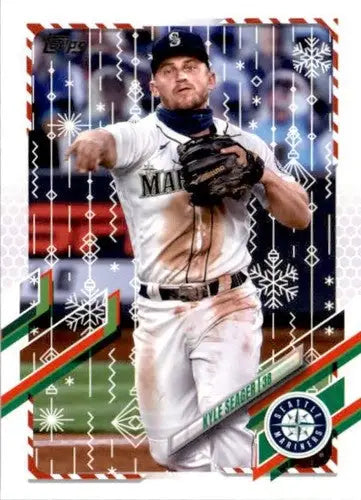 2021 Topps Holiday Mega Box #HW92 Kyle Seager NM-MT Mariners - Baseball Card Single