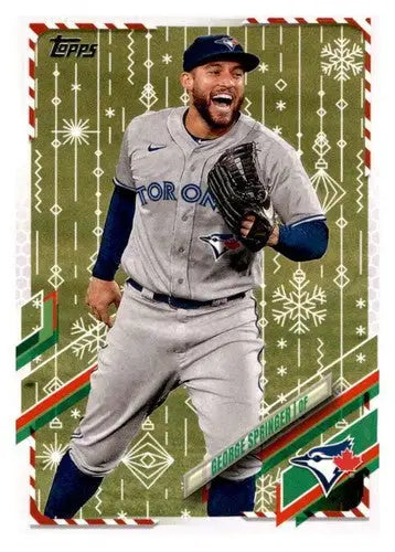 2021 Topps Holiday Mega Box #HW93 George Springer NM-MT Blue Jays - Baseball Card Single