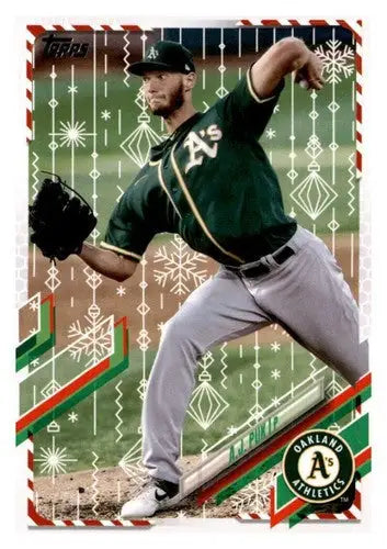 2021 Topps Holiday Mega Box #HW95 A.J. Puk EX/NM Athletics - Baseball Card Box