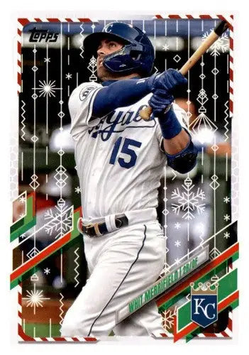 2021 Topps Holiday Mega Box #HW97 Whit Merrifield NM-MT Royals - Baseball Card Single