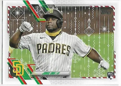 2021 Topps Holiday Mega Box Metallic #HW109 Jorge Ona NM-MT RC Rookie Padres - Baseball Card Single